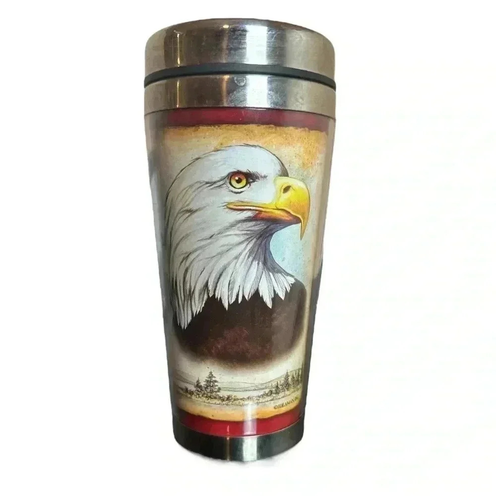 American Expedition *Vintage* Stainless Steel Travel Mug bald eagle